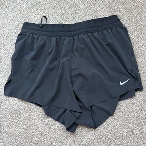 Nike Black Women's Athletic Layered Running Shorts